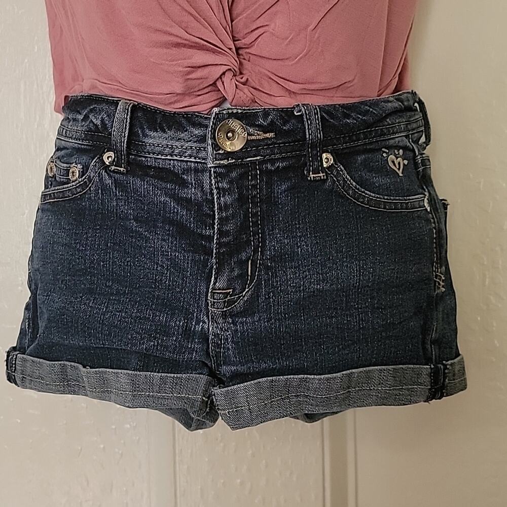 Girl's Denim Shorts Sz 12S Justice